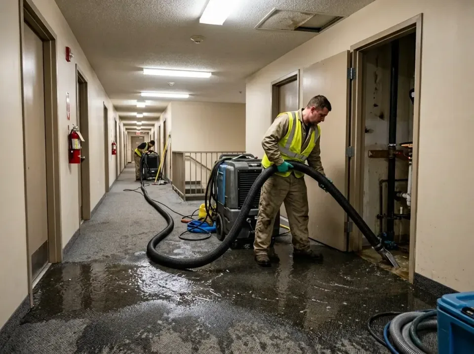 multi-unit-apartment-hallway-f-005 — frequently asked questions, Emergency Burst Pipe Water Extraction & Removal in Bull Run…